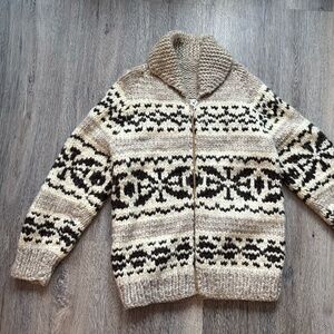 Authentic Vintage Cowichan Indian Sweater